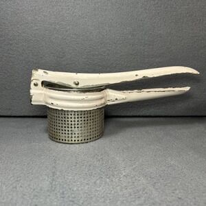 Antique Vintage Metal Potato Ricer Masher Farmhouse Kitchen Rustic Decor